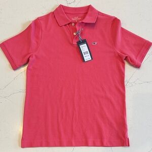 Vineyard Vines Boys Coral Polo Shirt